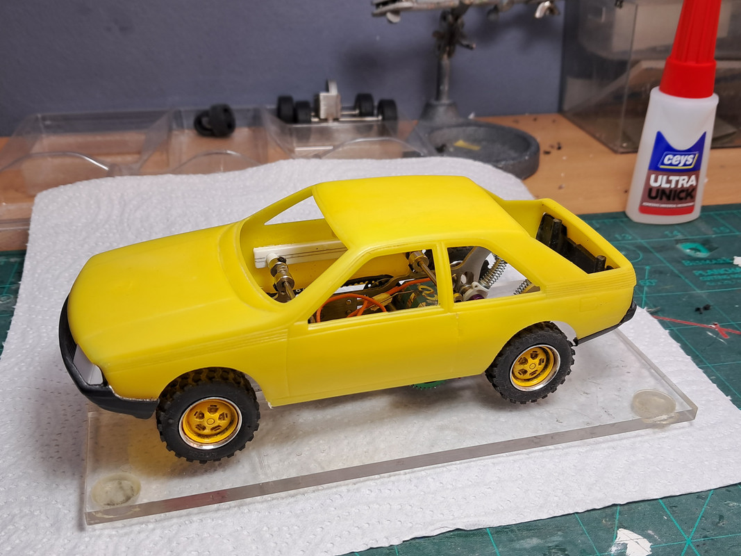 Miniature Polistil Renault Fuego N°7 Paris-Dakar 1/24 - État Sali