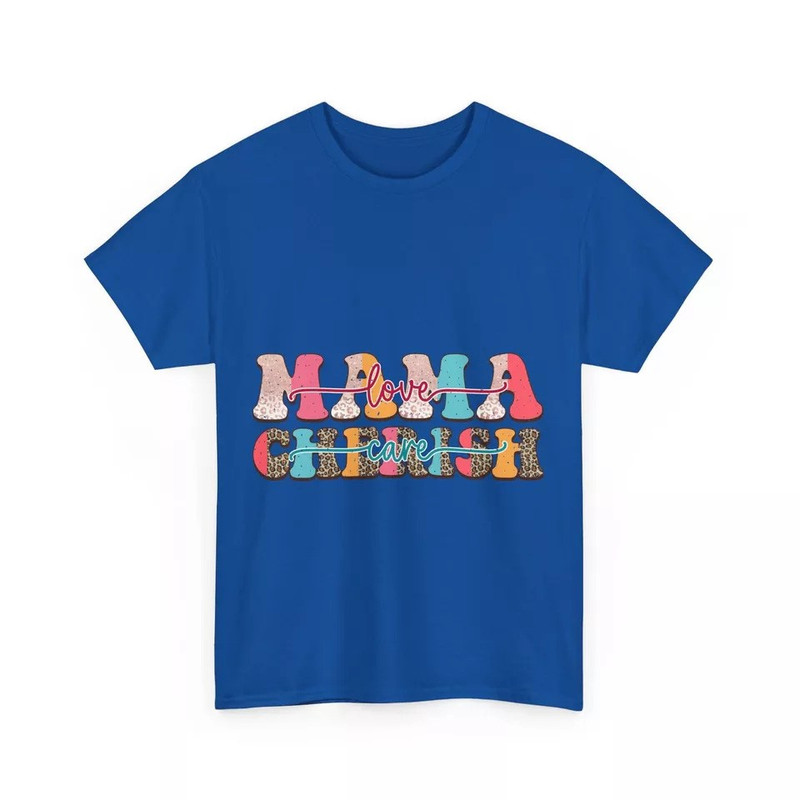 MAMA LOVE T-Shirt Cherish Care Mom Mother Mum Family Parent&nbsp;Unisex Softstyle Tee
