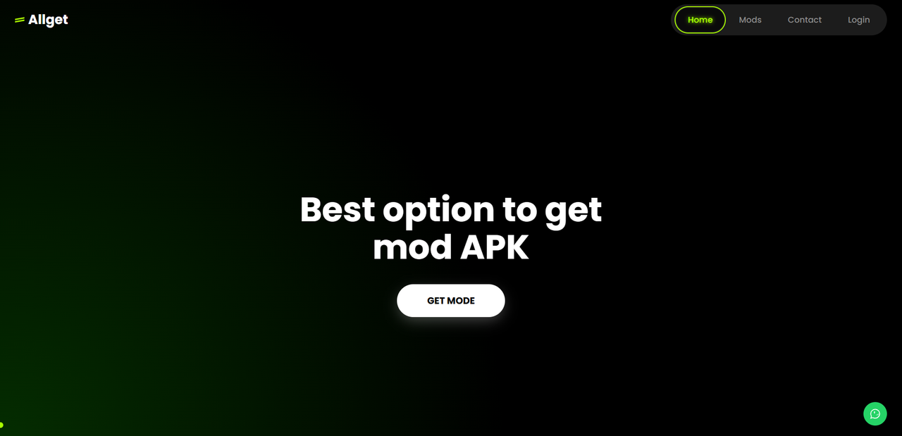 Allget Website Homepage Screenshot