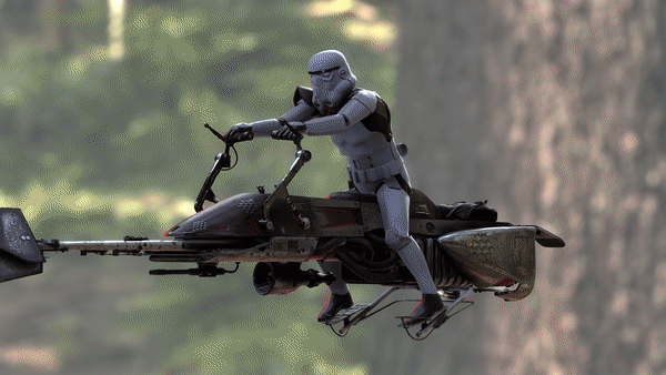 StarWars Speeder Bike [free download] - Download Free 3D model by