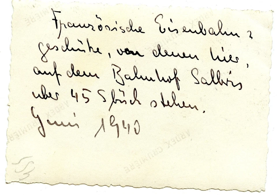 A12 Foto WH im westen franz Eisenbahngeschütz am Bahnhof Salbris 1940 (1)