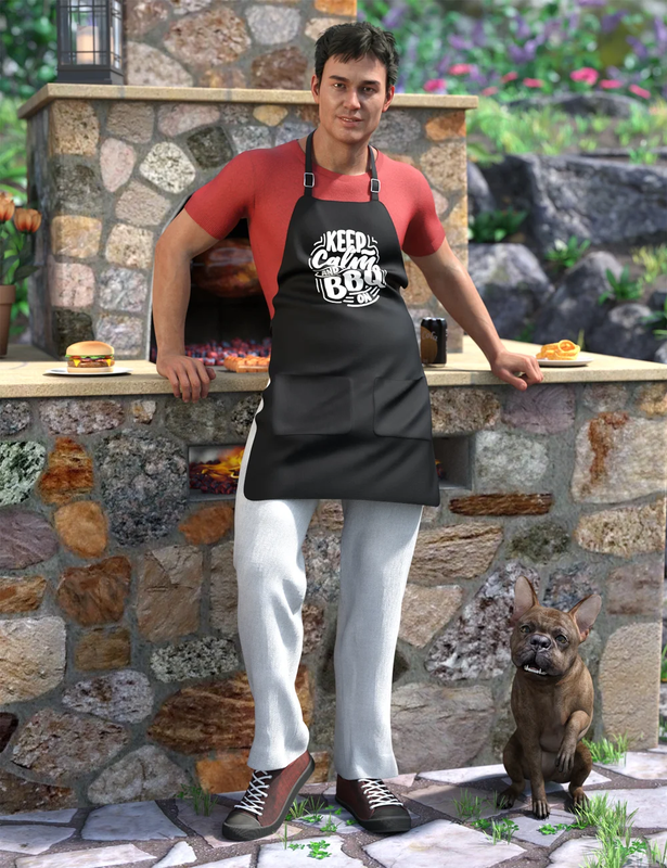 dForce Backyard BBQ Outfit for Genesis 8 Male(s)