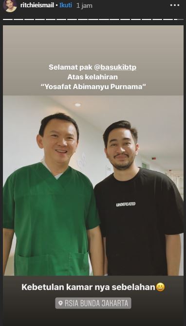 Unggahan suami Syahnaz Sadiqah atas kelahiran putra pertama Ahok dan Puput Nastiti Devi