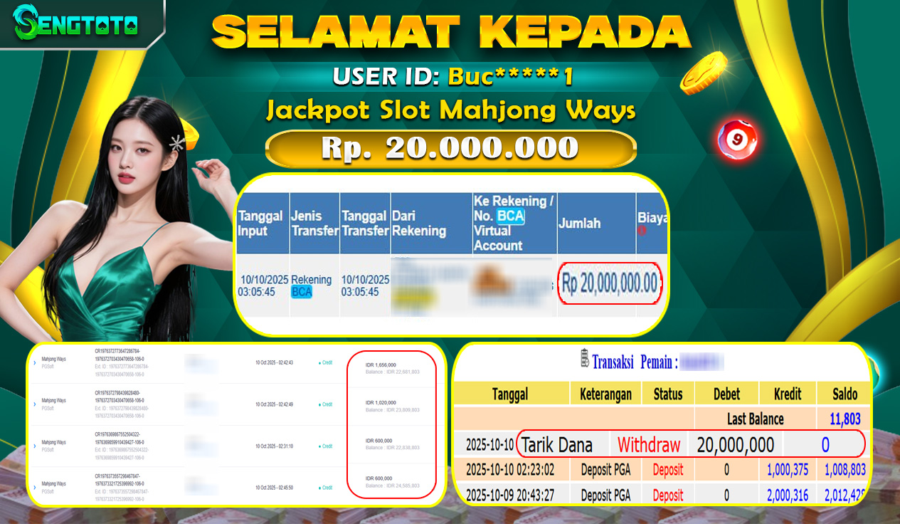 BUKTI PEMBAYARAN SLOT MAHJONG WAYS
