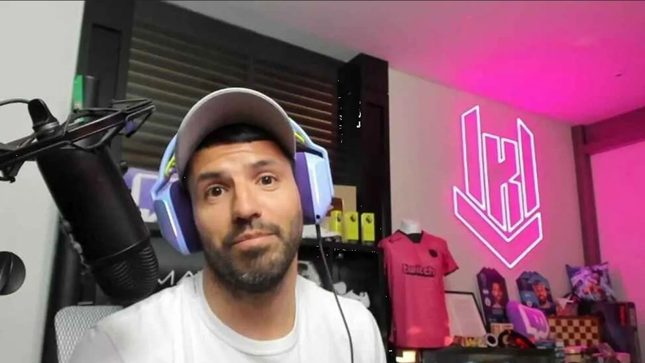 Kun Aguero furioso insulta streamer en transmisión en vivo de la Kings League