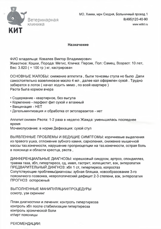 Назначения КИТ