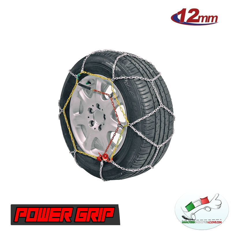 Catene Neve 12mm Gr. 100 per pneumatici 205/75r15 Lada Niva - Foto 3 di 7