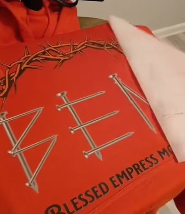 Fresh custom sweatshirt print reveal