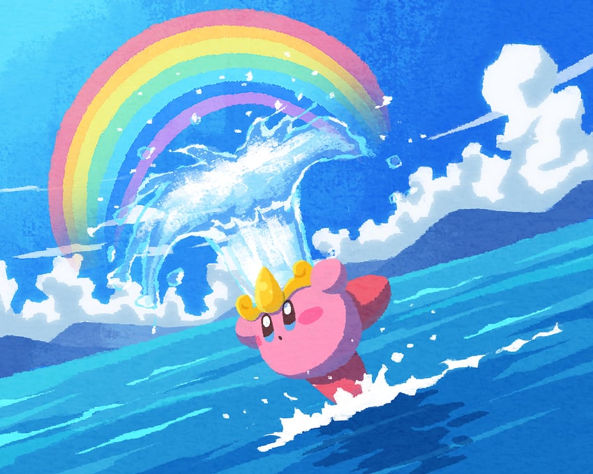 kirby-and-water-kirby-kirby-drawn-by-mic