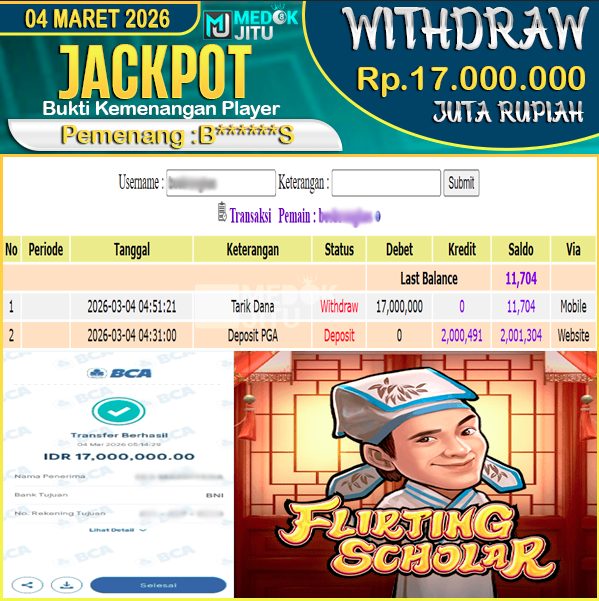jackpot-permainan-slot--flirting-scholar-pgsoft--rp-17000000--dibayar-lunas-di-medokjitu