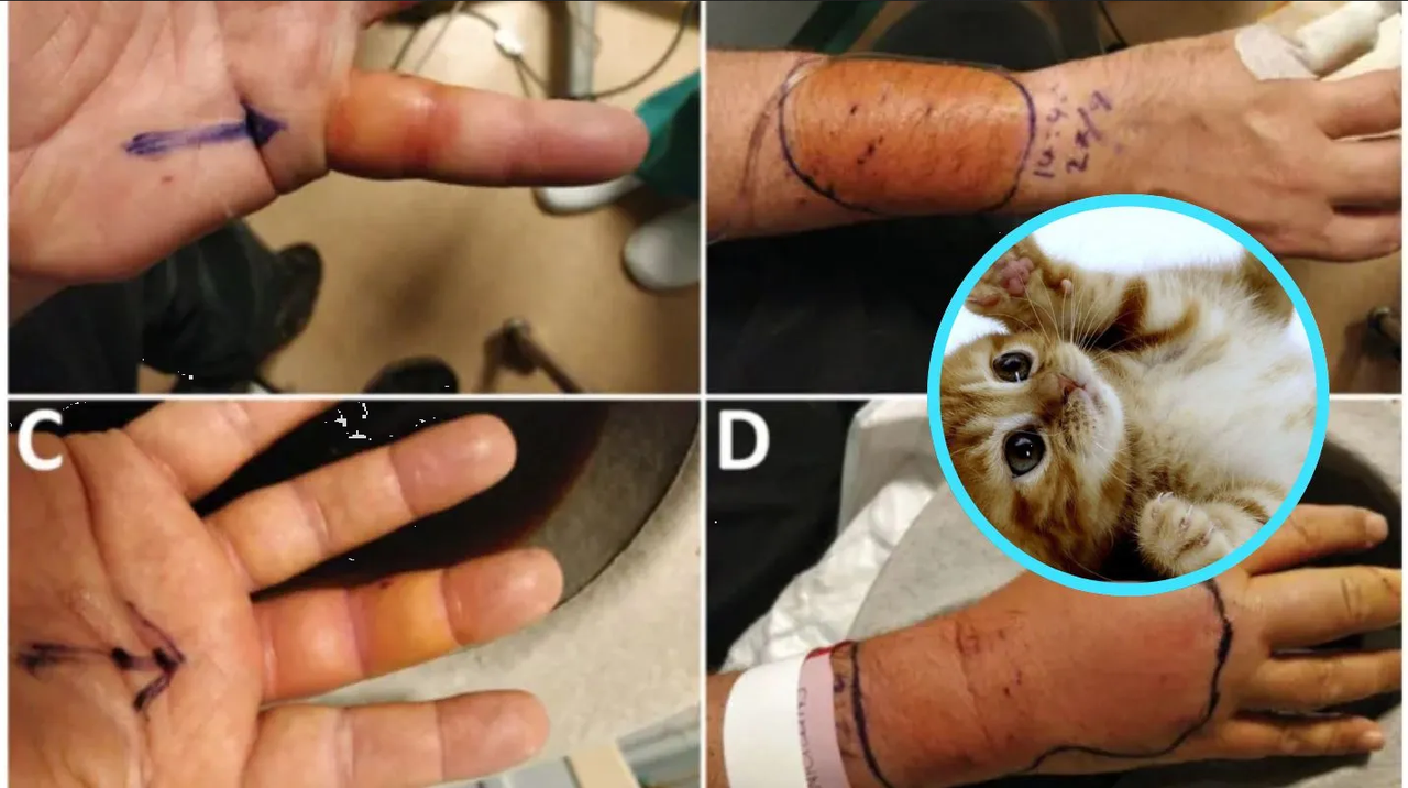 Hombre se infecta de bacteria desconocida por mordedura de gato en Reino Unido