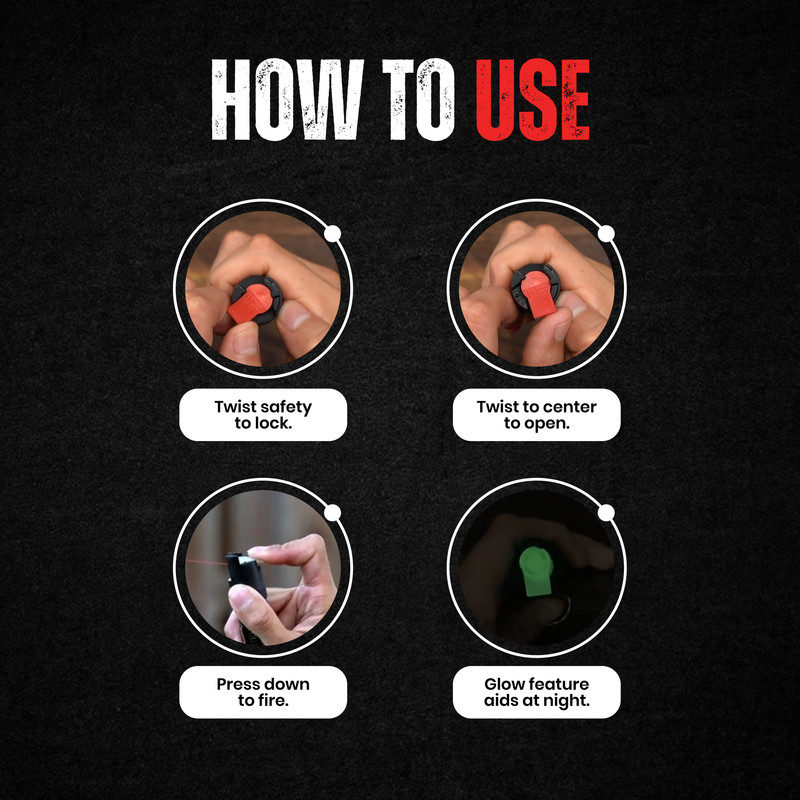How to use Police Magnum pepper spray