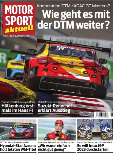 Cover: Motorsport aktuell Magazin No 51 vom 30  November 2022
