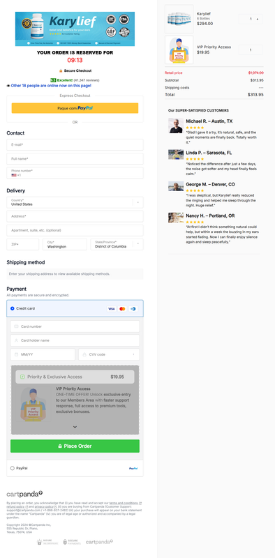 Karylief Checkout