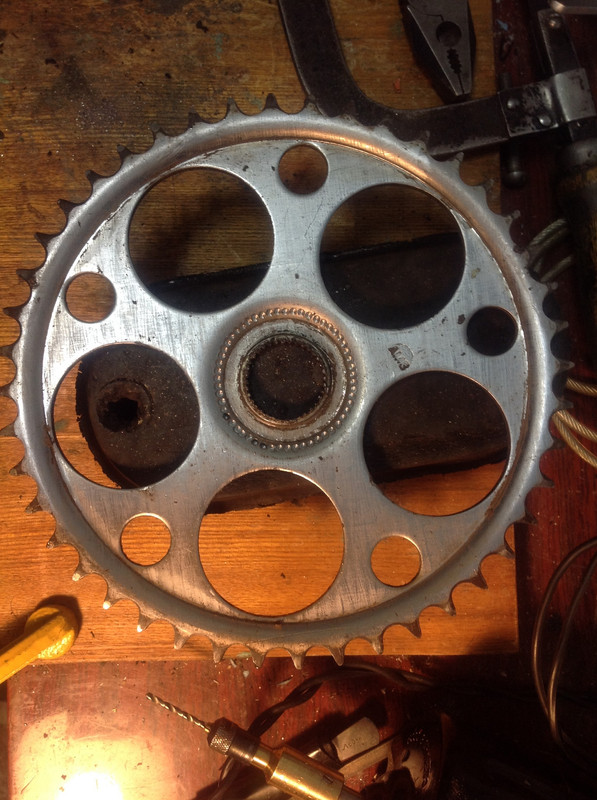 Подготовка звездочки для установки на колесо