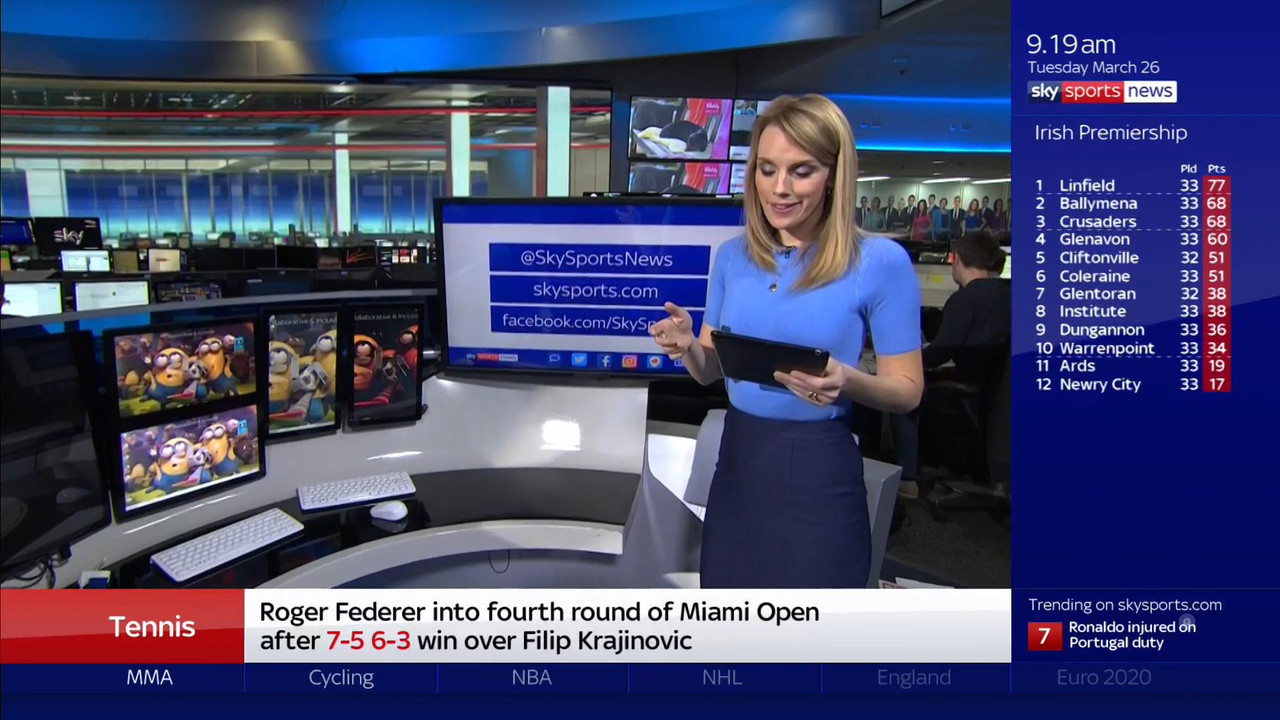 26 March - 09.00.00 - Good Morning Sports Fans. Round-up of the 