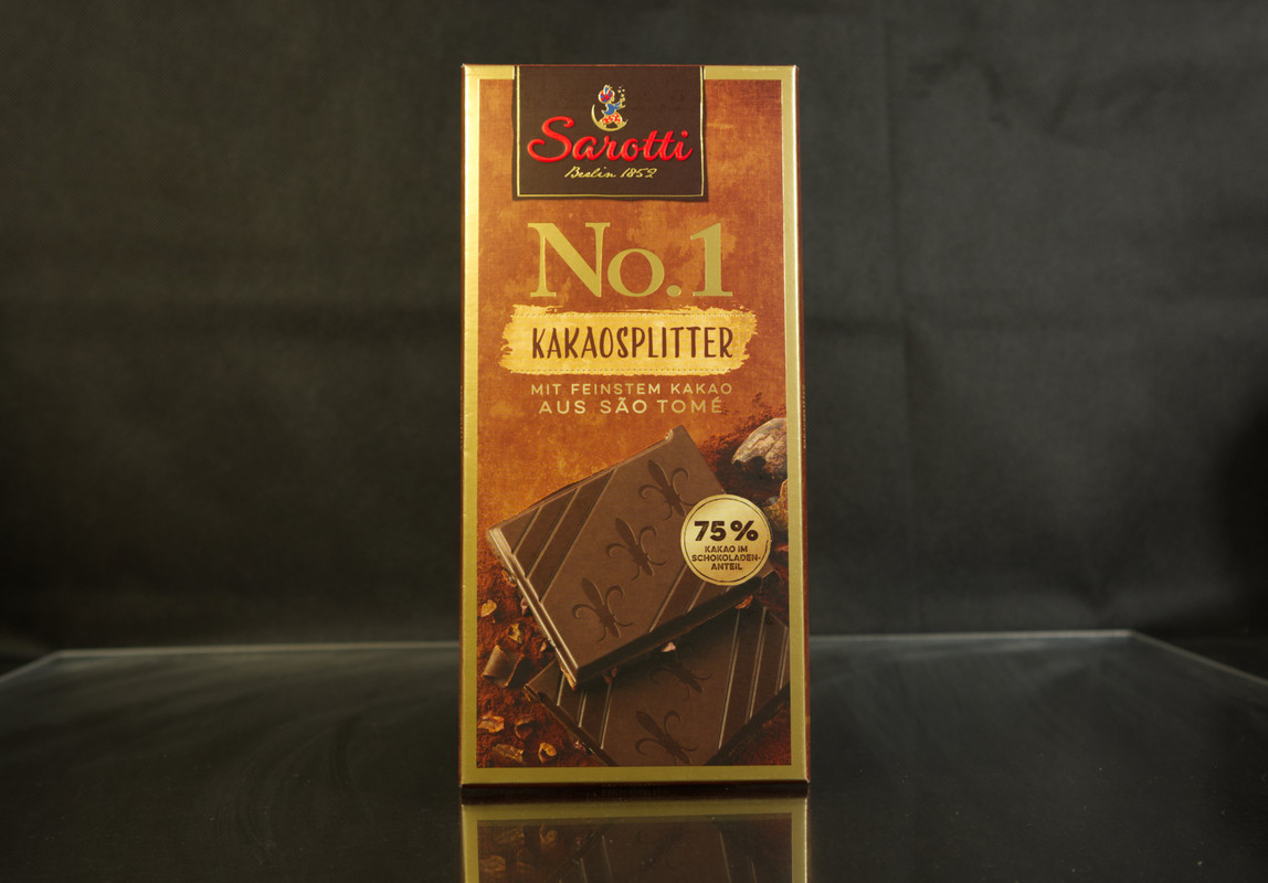 Sarotti No1. Kakaosplitter Schokolade mit 75% Kakao aus Sao Tomé - Kräftig  | eBay