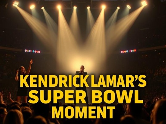 How did Kendrick Lamar showcase his style at the Super Bowl