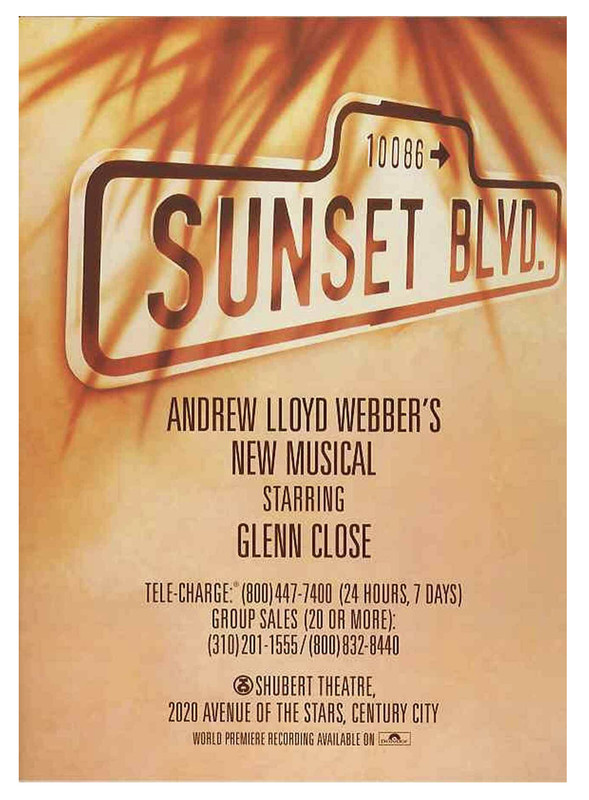 28 years ago today: ALW fired Faye Dunaway from LA's 'Sunset Boulevard' !