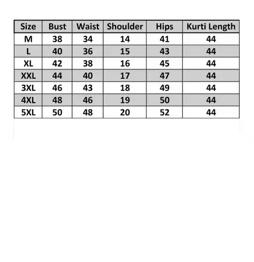 Charvi Fabulous Plus Size Cotton Kurtis Color 3 (KS160)