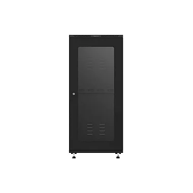 Detalhe da estrutura robusta do Rack Intelbras 28U