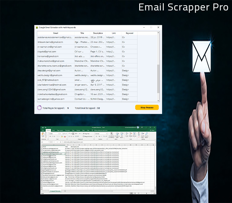 All ine one Email Extractor Pro (City & Country)
