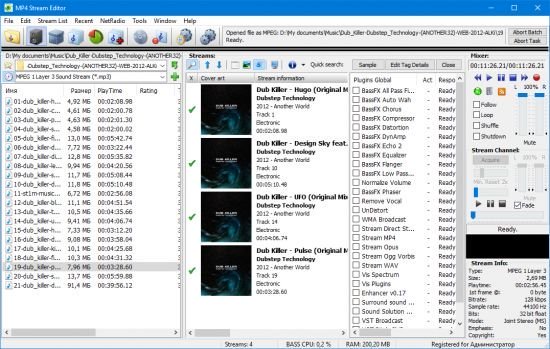 3delite MP4 Stream Editor 3.4.5.4125