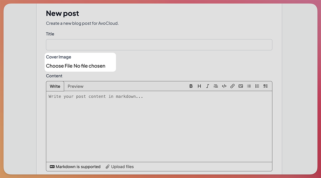Direct upload unstyled file field