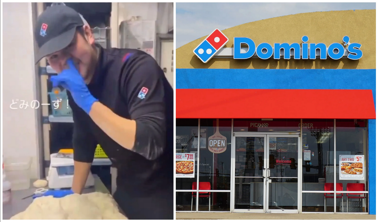 Exhiben a empleado de Domino's picándose la nariz mientras amasa la masa