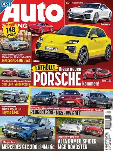 Cover: Auto Zeitung Testmagazin No 01 2023