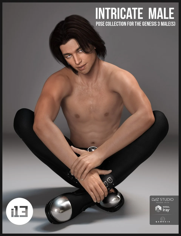 00 main i13 intricate male pose collection for the genesis 3 males daz3d