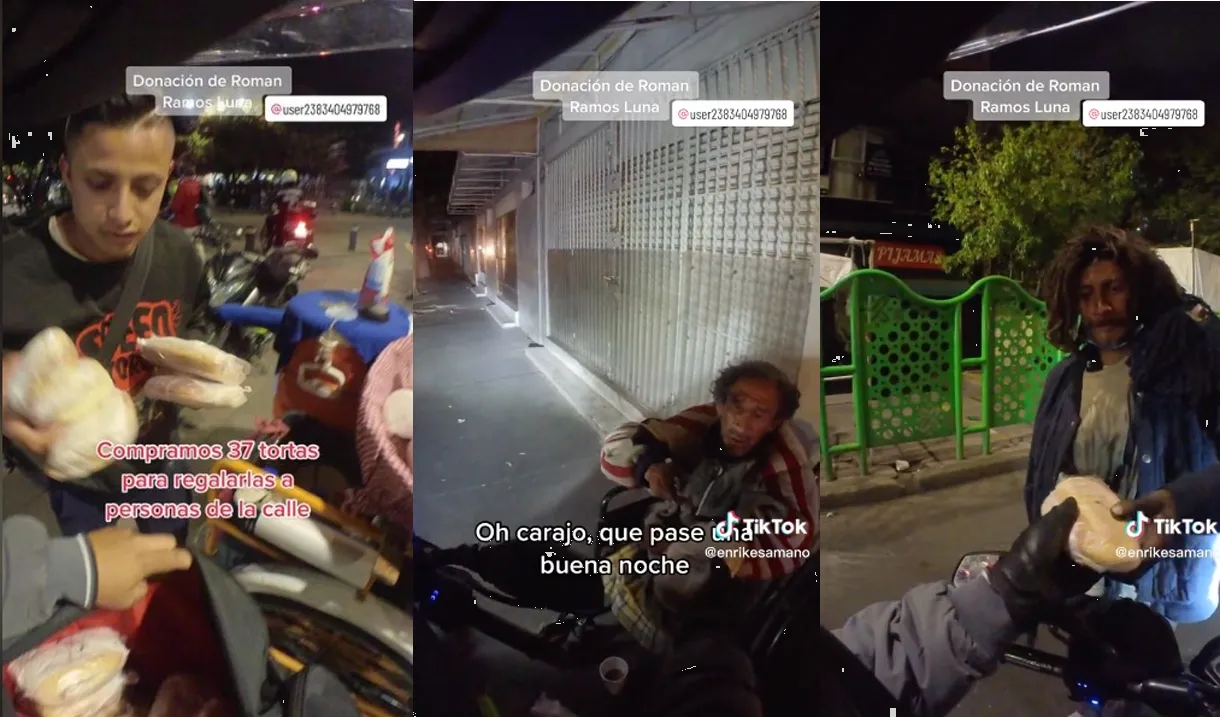 Regala comida a personas sin hogar y se hace viral