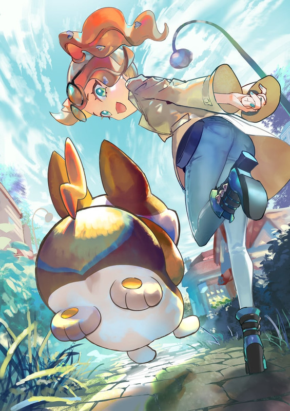 sonia-and-yamper-pokemon-and-1-more-draw