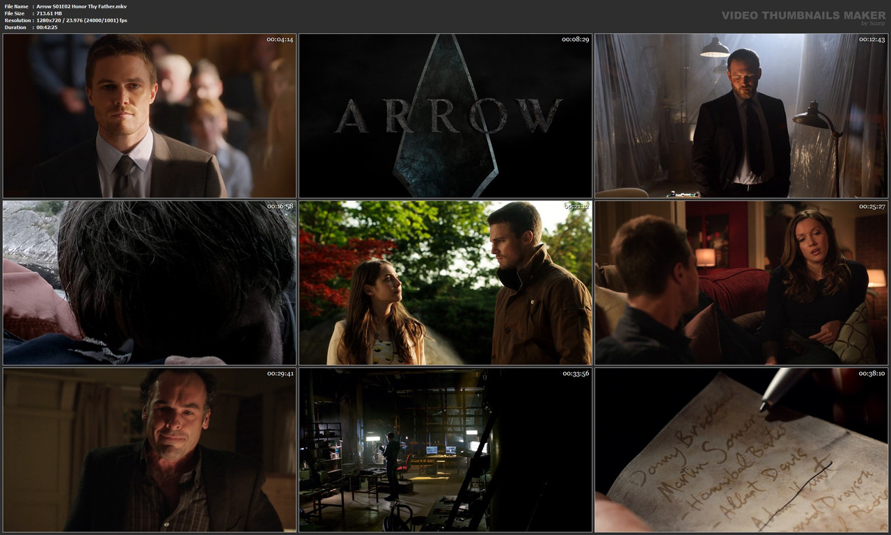 Arrow S01E02 Honor Thy Father.mkv