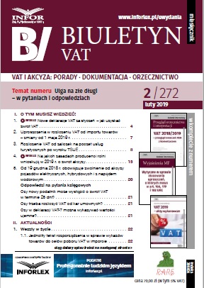 Biuletyn VAT 2/2019