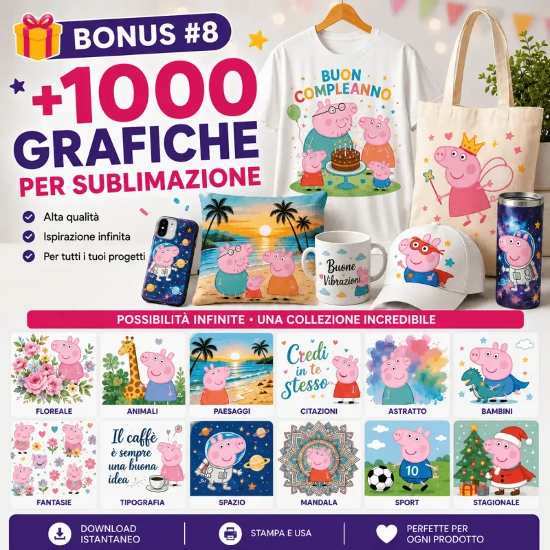 +1000 Grafiche per Sublimazione
