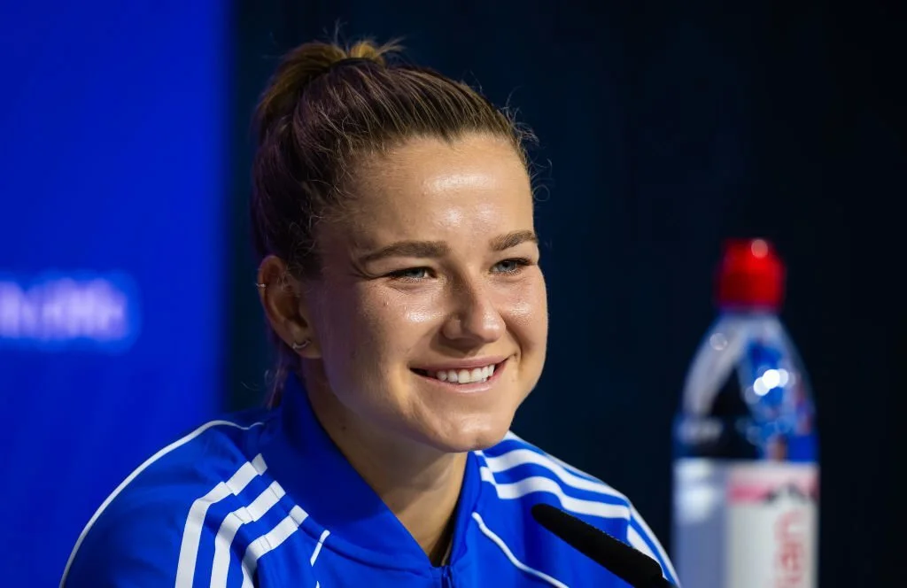 Karolina Muchova in the press conference