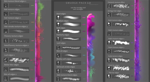 Smudge Painterly Brushes Pack 2.0 for Photoshop