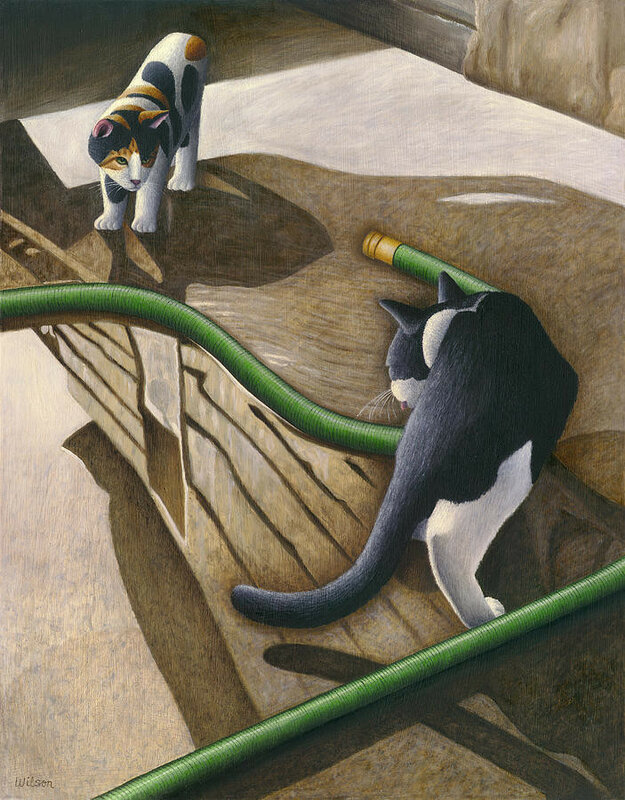 18-cats-and-garden-hose-carol-wilson