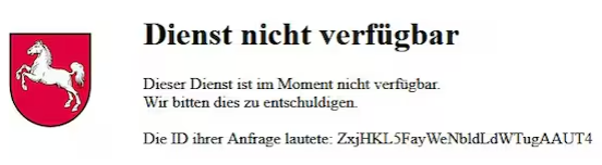 IT-Störung Landesbetrieb IT.Niedersachsen