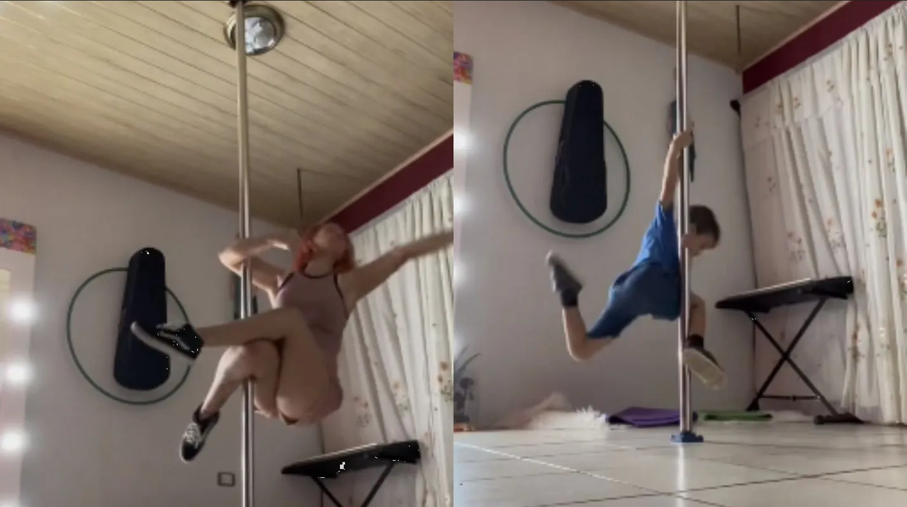 Niño se hace viral en TikTok, bailaba Pole Dance