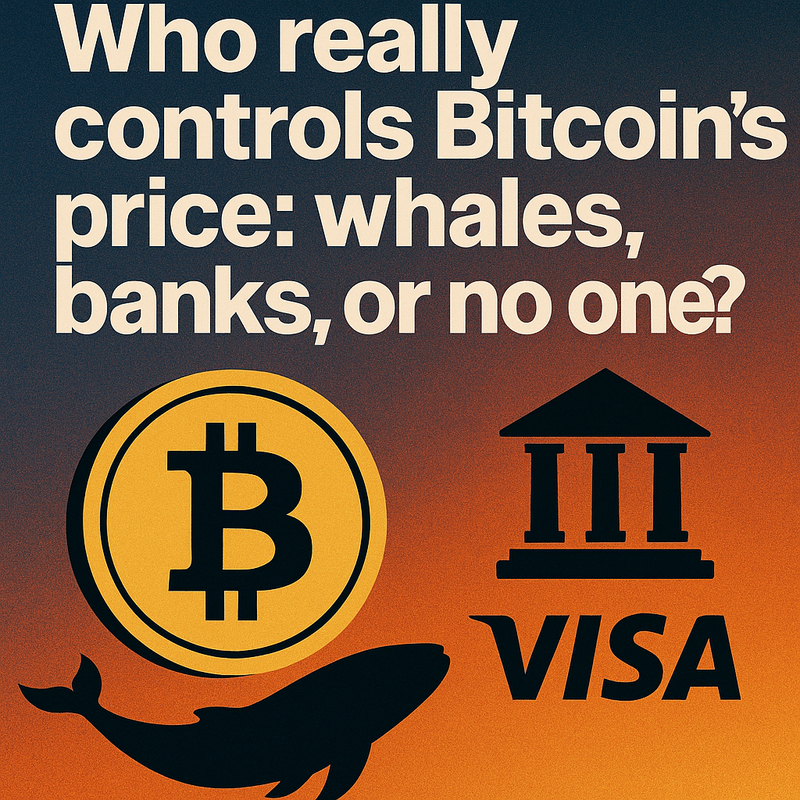 Who really controls Bitcoin’s price: whales, banks, or no one?