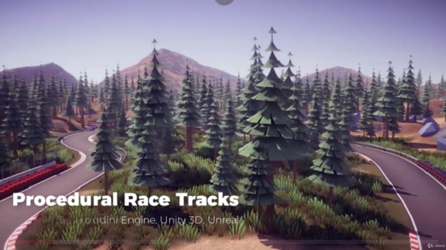 Procedural Race Tracks   Houdini 17.5 and Houdini Engine