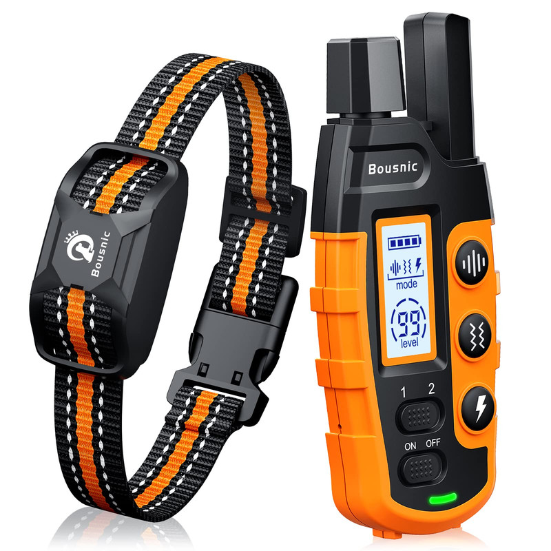 Bousnic Dog Training Collar 3300ft Orange