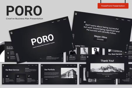 PORO - Minimalist Business Presentation Tempalte PORO - Minimalist Business Presentation Tempalte