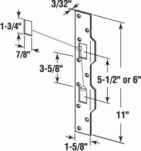 Mortise strike 2024 plate dremel