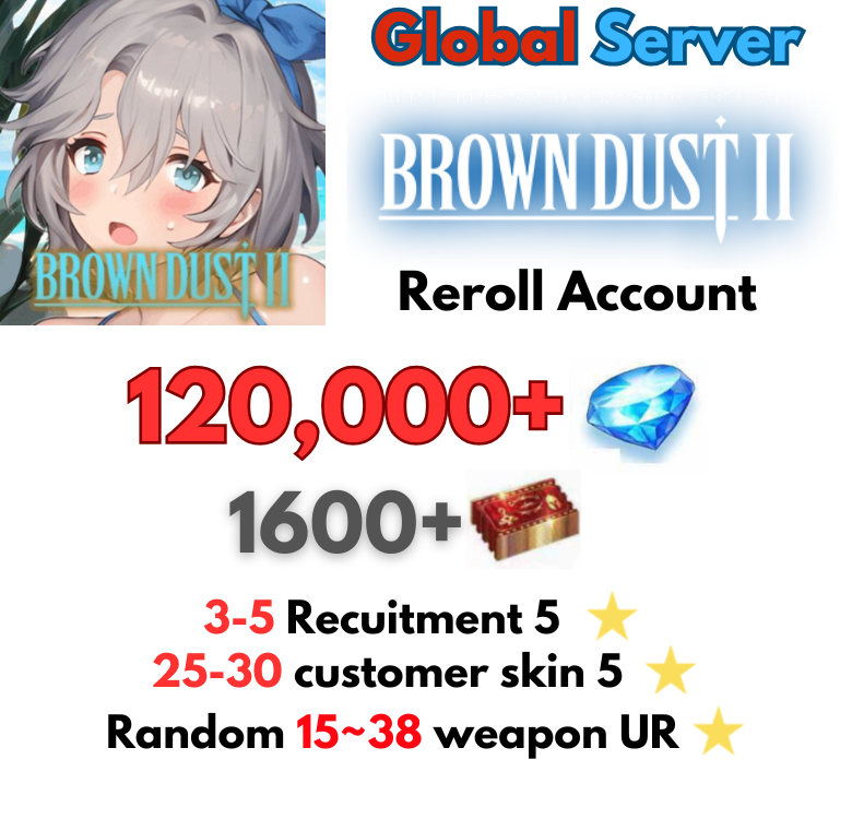 [Global] Browndust 2 Starter Siêu Cấp Reroll Account 