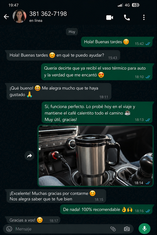 Chat de WhatsApp cliente 2
