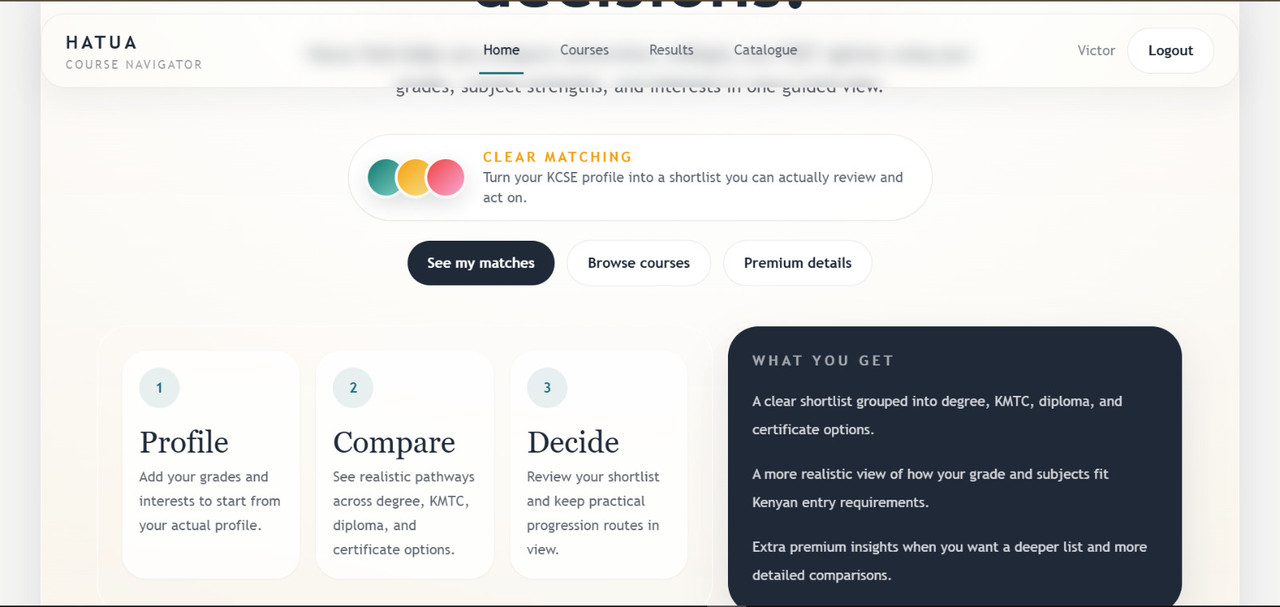 KUCCPS Course Recommendation System
