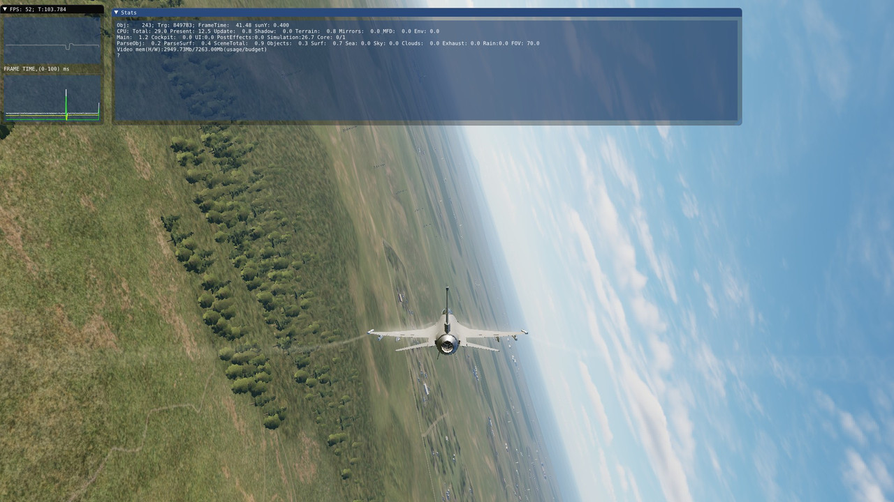 Frame Time Spike Right At The Moment When Trees Appear On The Screen